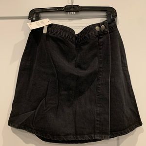 Black denim mini skirt size 12